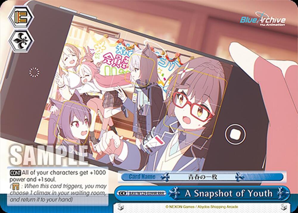 A Snapshot of Youth (RRR), Blue Archive The Animation BAV/W129-E099R