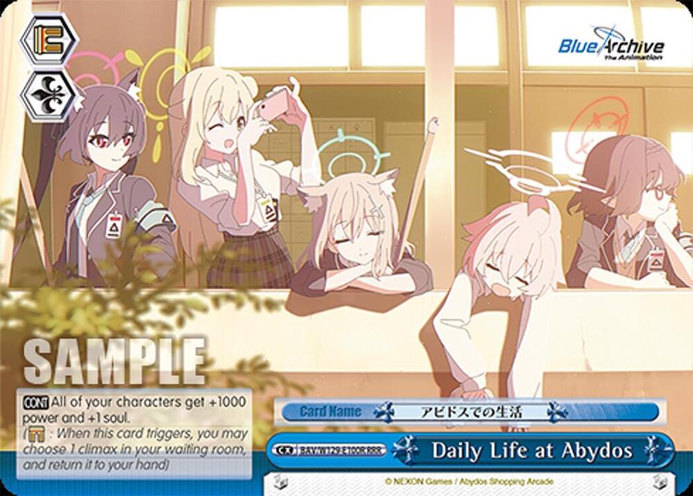 Daily Life at Abydos (RRR), Blue Archive The Animation BAV/W129-E100R