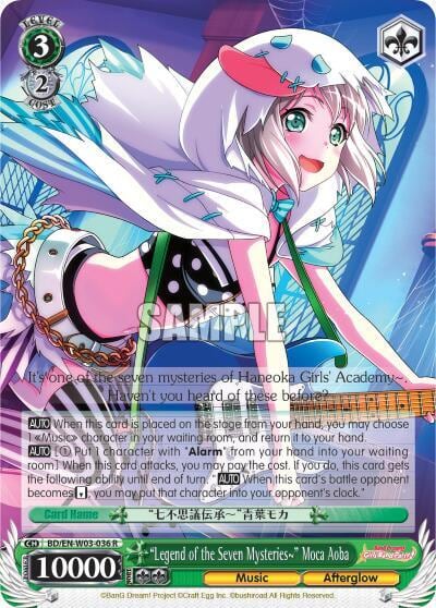 "Legend of the Seven Mysteries~" Moca Aoba, BanG Dream! Girls Band Party! MULTI LIVE BD/EN-W03-036 R