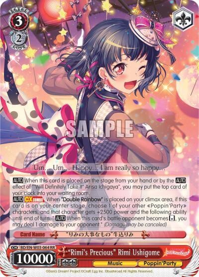 "Rimi's Precious" Rimi Ushigome, BanG Dream! Girls Band Party! MULTI LIVE BD/EN-W03-064 RR