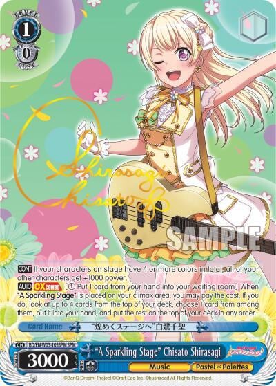 "A Sparkling Stage" Chisato Shirasagi (SPM), BanG Dream! Girls Band Party! MULTI LIVE BD/EN-W03-105SPM SPM