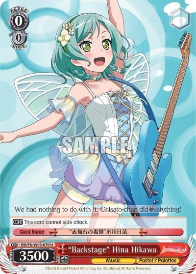 "Backstage" Hina Hikawa, BanG Dream! Girls Band Party! MULTI LIVE BD/EN-W03-070 U