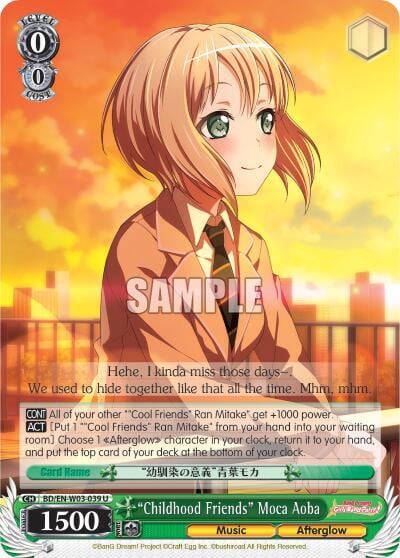 "Childhood Friends" Moca Aoba, BanG Dream! Girls Band Party! MULTI LIVE BD/EN-W03-039 U