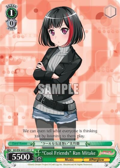 "Cool Friends" Ran Mitake, BanG Dream! Girls Band Party! MULTI LIVE BD/EN-W03-051 C