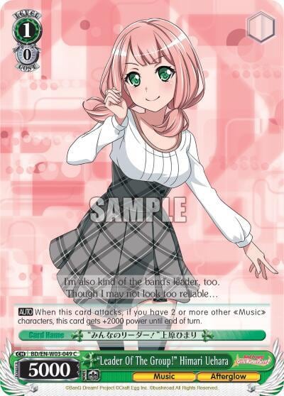 "Leader Of The Group!" Himari Uehara, BanG Dream! Girls Band Party! MULTI LIVE BD/EN-W03-049 C