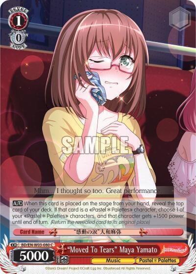 "Moved To Tears" Maya Yamato, BanG Dream! Girls Band Party! MULTI LIVE BD/EN-W03-080 C