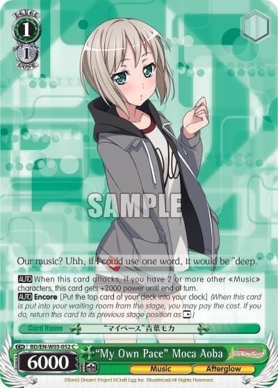 "My Own Pace" Moca Aoba, BanG Dream! Girls Band Party! MULTI LIVE BD/EN-W03-052 C