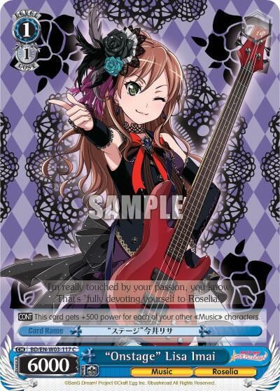 "Onstage" Lisa Imai, BanG Dream! Girls Band Party! MULTI LIVE BD/EN-W03-117 C