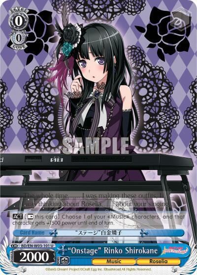 "Onstage" Rinko Shirokane, BanG Dream! Girls Band Party! MULTI LIVE BD/EN-W03-101 U