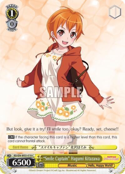 "Smile Captain" Hagumi Kitazawa, BanG Dream! Girls Band Party! MULTI LIVE BD/EN-W03-018 C