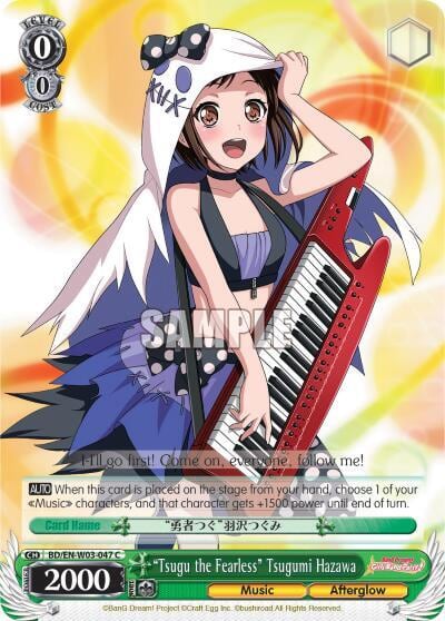 "Tsugu the Fearless" Tsugumi Hazawa, BanG Dream! Girls Band Party! MULTI LIVE BD/EN-W03-047 C