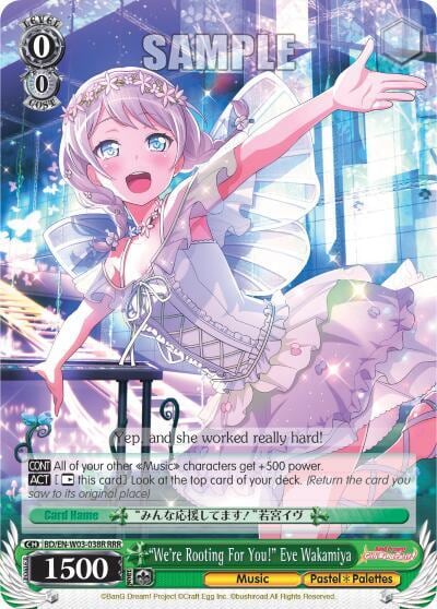 "We're Rooting For You!" Eve Wakamiya (RRR), BanG Dream! Girls Band Party! MULTI LIVE BD/EN-W03-038R RRR