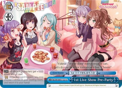1st Live Show Pre-Party, BanG Dream! Girls Band Party! MULTI LIVE BD/EN-W03-122 CC