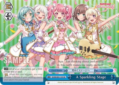 A Sparkling Stage (SR), BanG Dream! Girls Band Party! MULTI LIVE BD/EN-W03-125S SR