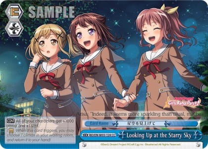 Looking Up at the Starry Sky, BanG Dream! Girls Band Party! MULTI LIVE BD/EN-W03-124 CC