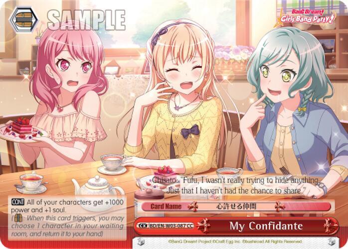 My Confidante, BanG Dream! Girls Band Party! MULTI LIVE BD/EN-W03-087 CC