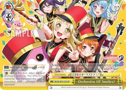 Orchestra Of Smiles! (SR), BanG Dream! Girls Band Party! MULTI LIVE BD/EN-W03-023S SR