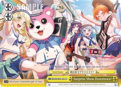 Surpise Show Downtown!, BanG Dream! Girls Band Party! MULTI LIVE BD/EN-W03-024 CC