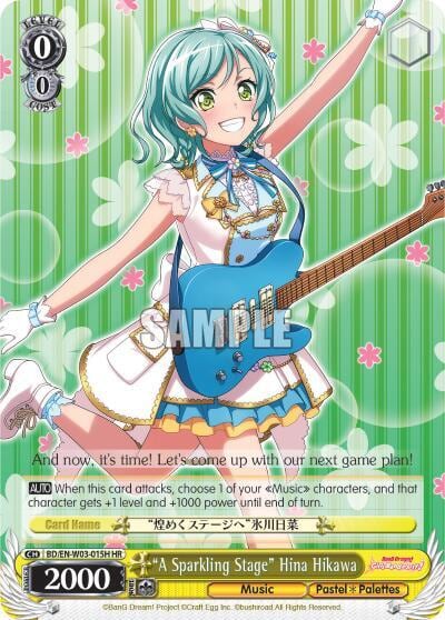 "A Sparkling Stage" Hina Hikawa (HR), BanG Dream! Girls Band Party! MULTI LIVE BD/EN-W03-015H HR