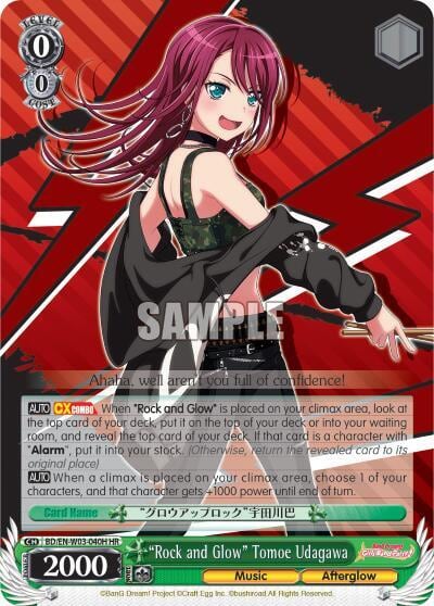 "Rock and Glow" Tomoe Udagawa (HR), BanG Dream! Girls Band Party! MULTI LIVE BD/EN-W03-040H HR
