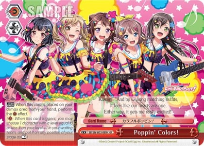 Poppin'Colors! (HR), BanG Dream! Girls Band Party! MULTI LIVE BD/EN-W03-089H HR