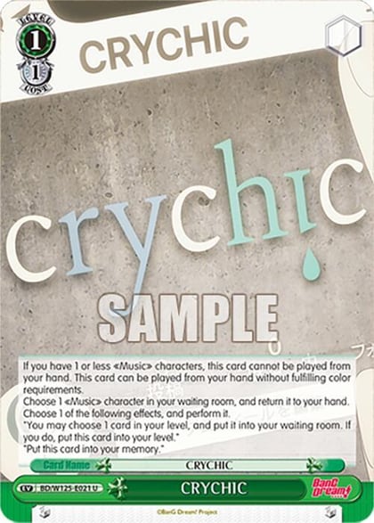 CRYCHIC, MyGO!!!!! x Ave Mujica BD/W125-E021 U