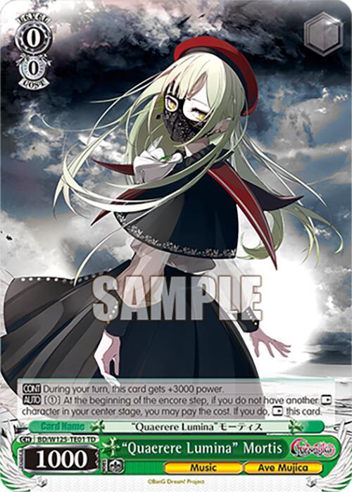 "Quaerere Lumina" Mortis, MyGO!!!!! x Ave Mujica BD/W125-TE01