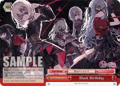 Black Birthday (RRR), MyGO!!!!! x Ave Mujica BD/W125-TE18R