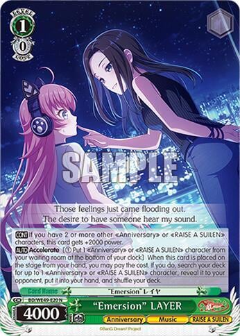 "Emersion" LAYER, BanG Dream! 10th Anniversary! Premium Booster BD/WE49-E20