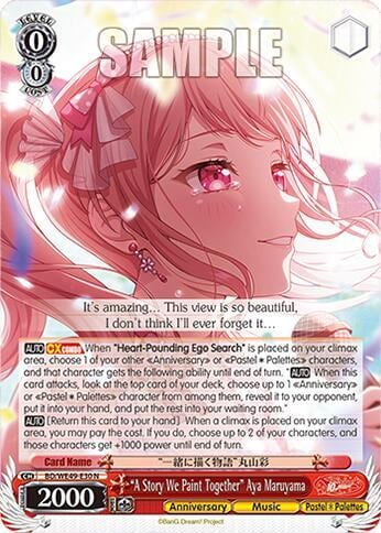"A Story We Paint Together" Aya Maruyama, BanG Dream! 10th Anniversary! Premium Booster BD/WE49-E30