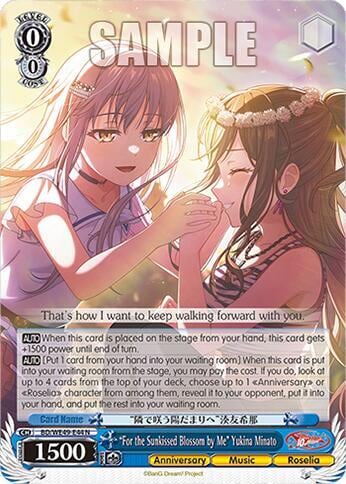 "For the Sunkissed Blossom by Me" Yukina Minato, BanG Dream! 10th Anniversary! Premium Booster BD/WE49-E44