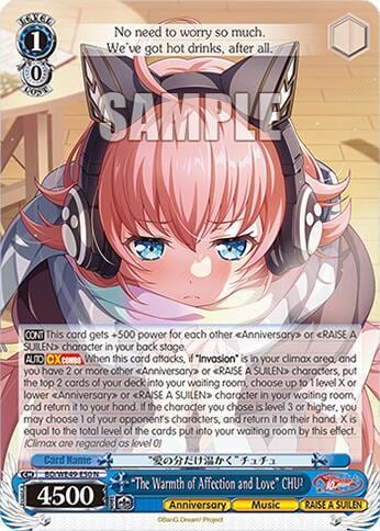"The Warmth of Affection and Love" CHU, BanG Dream! 10th Anniversary! Premium Booster BD/WE49-E50