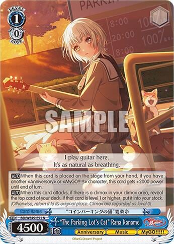 "The Parking Lot's Cat" Rana Kaname, BanG Dream! 10th Anniversary! Premium Booster BD/WE49-E51