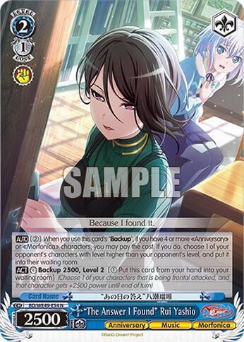 "The Answer I Found" Rui Yashio, BanG Dream! 10th Anniversary! Premium Booster BD/WE49-E54