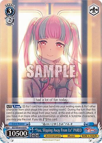 "You, Slipping Away From Us" PAREO, BanG Dream! 10th Anniversary! Premium Booster BD/WE49-E58