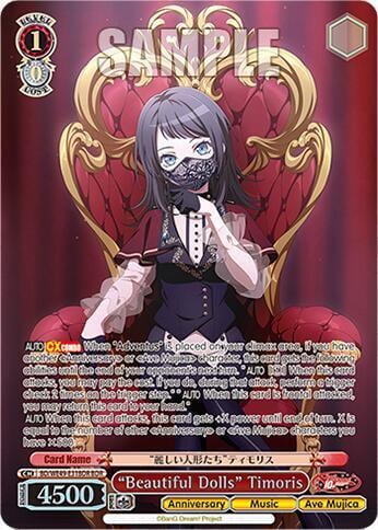 "Beautiful Dolls" Timoris (BDR), BanG Dream! 10th Anniversary! Premium Booster BD/WE49-E31BDR