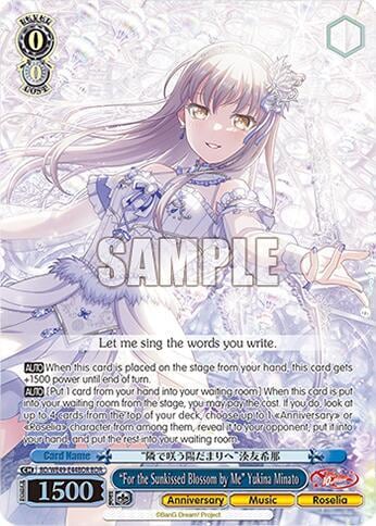 "For the Sunkissed Blossom by Me" Yukina Minato (BDR), BanG Dream! 10th Anniversary! Premium Booster BD/WE49-E44BDR
