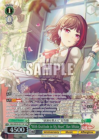 "With Gratitude in My Heart" Ran Mitake (SP), BanG Dream! 10th Anniversary! Premium Booster BD/WE49-E21SP