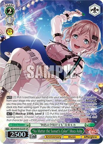 "No Matter the Sunset's Color" Moca Aoba (SP), BanG Dream! 10th Anniversary! Premium Booster BD/WE49-E22SP