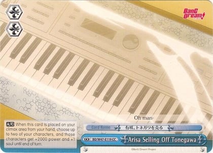 Arisa Selling Off Tonegawa, BanG Dream! BD/W47-E119 CC