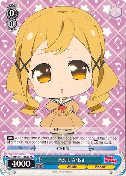 Petit Arisa, BanG Dream! BD/W47-E124 PR