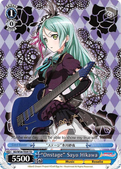 "Onstage" Sayo Hikawa, BanG Dream! Girls Band Party! BD/W54-TE09 TD