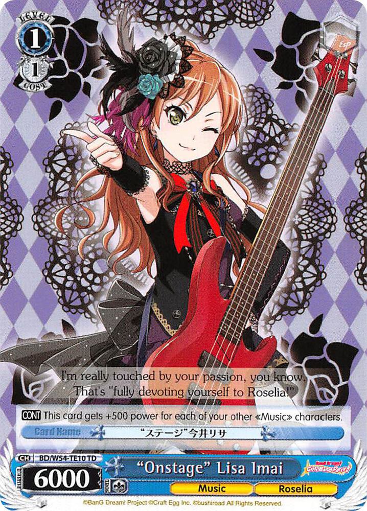 "Onstage" Lisa Imai, BanG Dream! Girls Band Party! BD/W54-TE10 TD