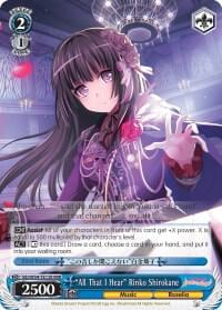 "All That I Hear" Rinko Shirokane (RRR), BanG Dream! Girls Band Party! BD/W54-TE12R RRR