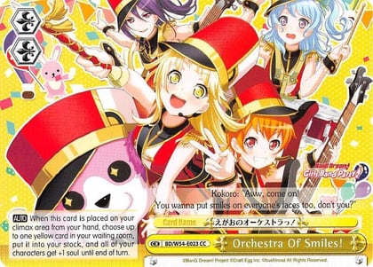 Orchestra Of Smiles!, BanG Dream! Girls Band Party! BD/W54-E023 CC