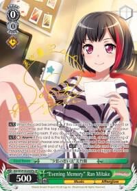 "Evening Memory" Ran Mitake (A) (SP), BanG Dream! Girls Band Party! BD/W54-E026SPa SP