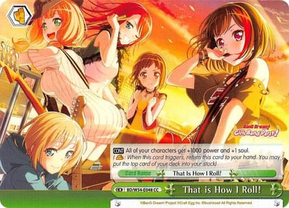That is How I Roll!, BanG Dream! Girls Band Party! BD/W54-E048 CC