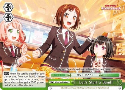 Let's Start a Band!, BanG Dream! Girls Band Party! BD/W54-E049 CC