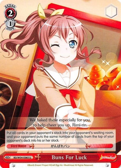 Buns For Luck, BanG Dream! Girls Band Party! BD/W54-E065 U