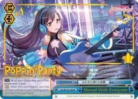 Moved With Everyone, BanG Dream! Girls Band Party! BD/W54-E109 PR